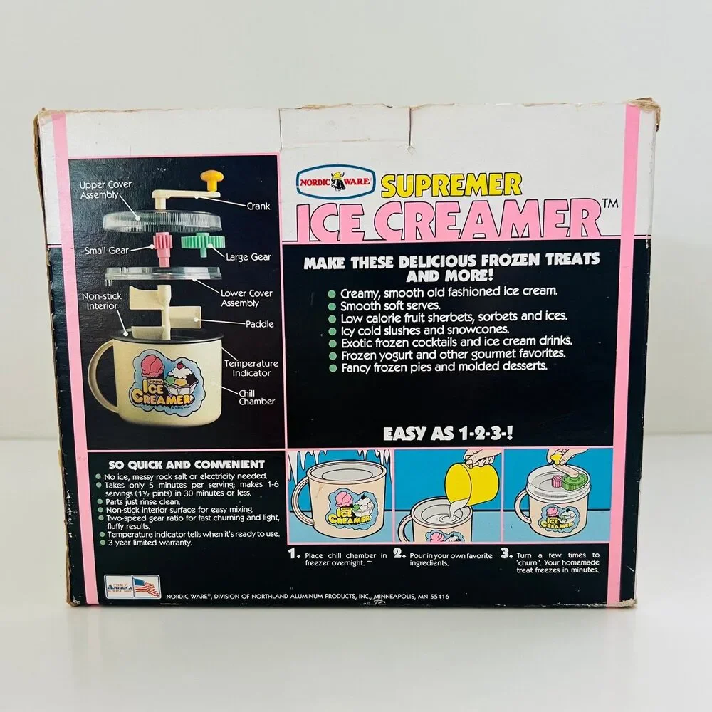 NORDIC WARE Supremer Ice Creamer Manual Ice Cream Maker